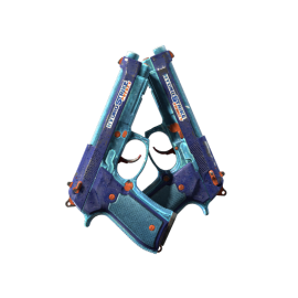 Dual Berettas | Hydro Strike (Battle-Scarred)