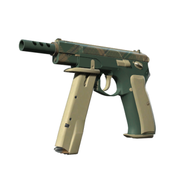 CZ75-Auto | Green Plaid (Minimal Wear)