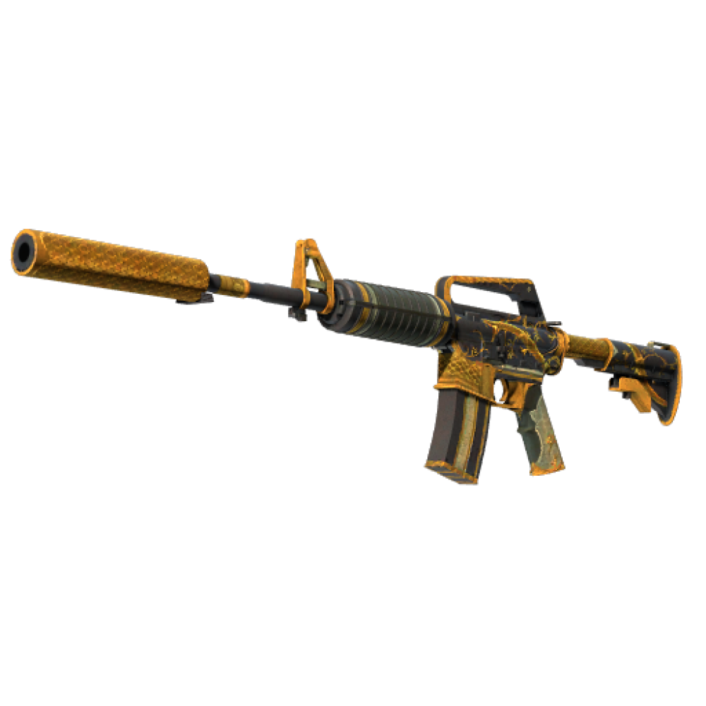 StatTrak™ M4A1-S | Golden Coil (Battle-Scarred)