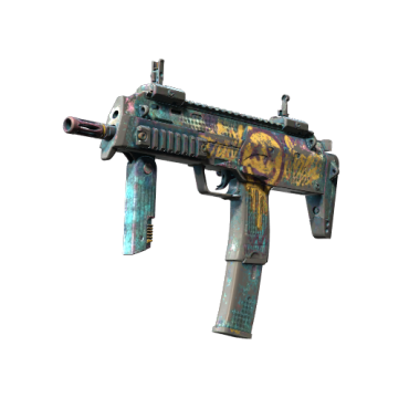 StatTrak™ MP7 | Just Smile (Battle-Scarred)