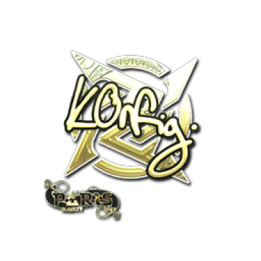 Sticker | k0nfig (Gold) | Paris 2023