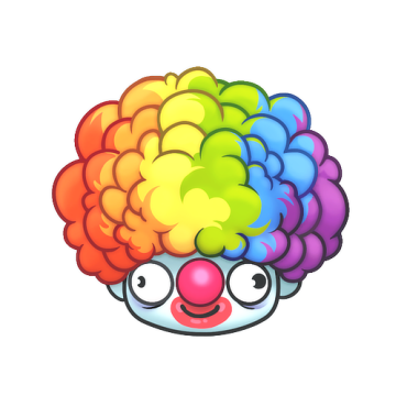 Sticker | Clown Wig