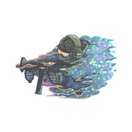 Sticker | Pushing Smokes (Glitter)