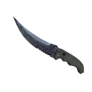 StatTrak™ Flip Knife | Blue Steel (Minimal Wear)