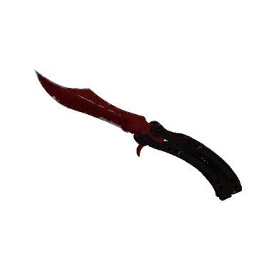 Butterfly Knife | Crimson Web (Well-Worn)