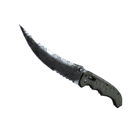 Flip Knife | Damascus Steel (Battle-Scarred)