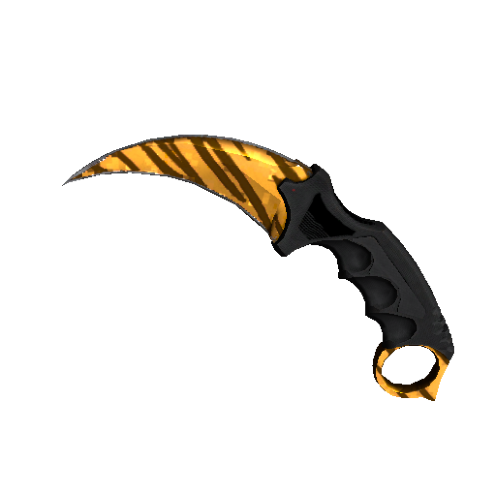 StatTrak™ Karambit | Tiger Tooth (Minimal Wear)