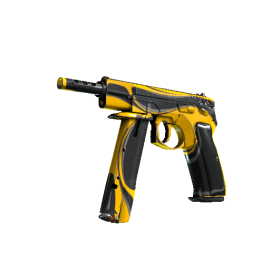 CZ75-Auto | Yellow Jacket (Well-Worn)