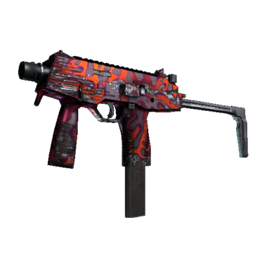 MP9 | Ruby Poison Dart (Well-Worn)