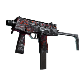 MP9 | Ruby Poison Dart (Battle-Scarred)