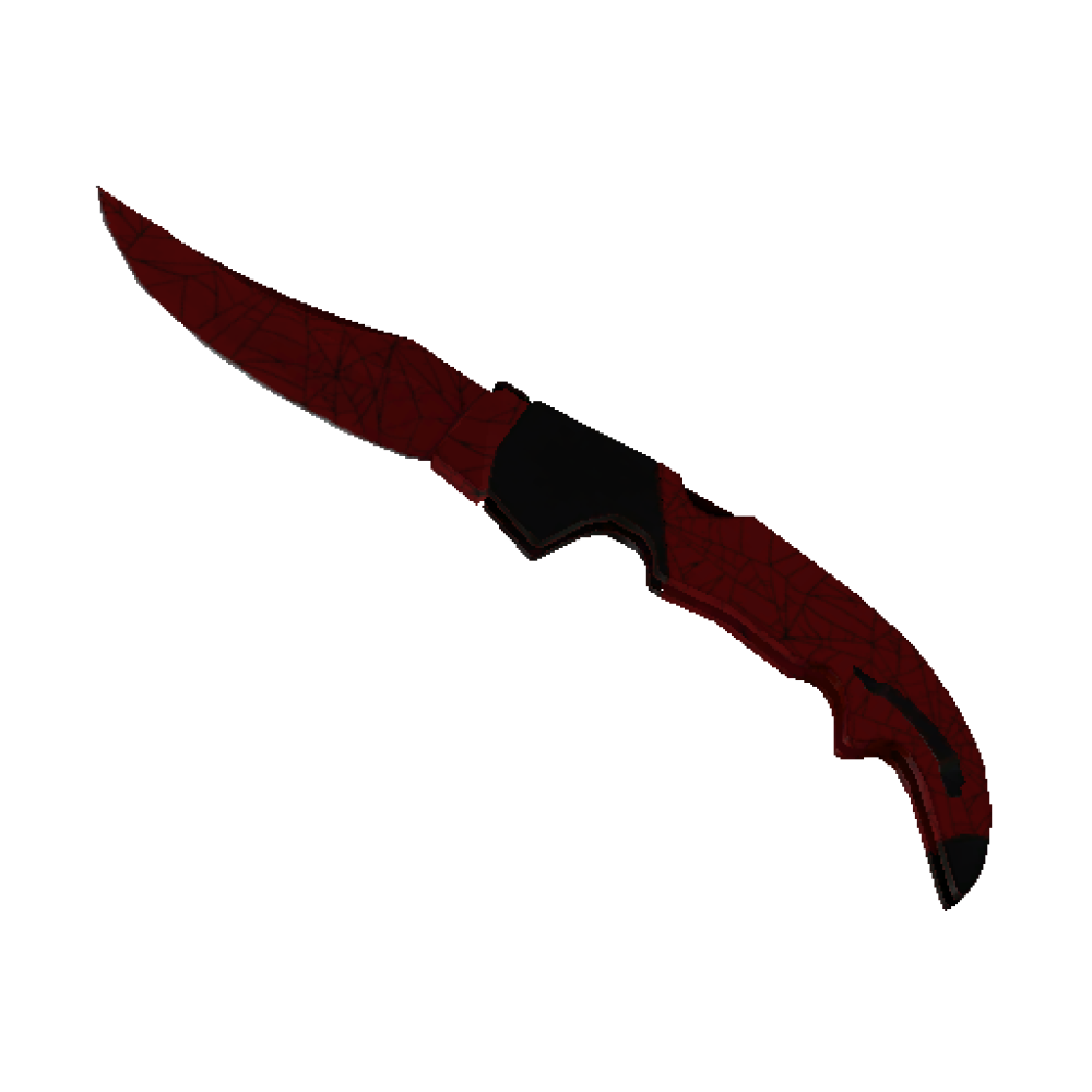 Falchion Knife | Crimson Web (Minimal Wear)