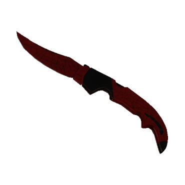 Falchion Knife | Crimson Web (Minimal Wear)