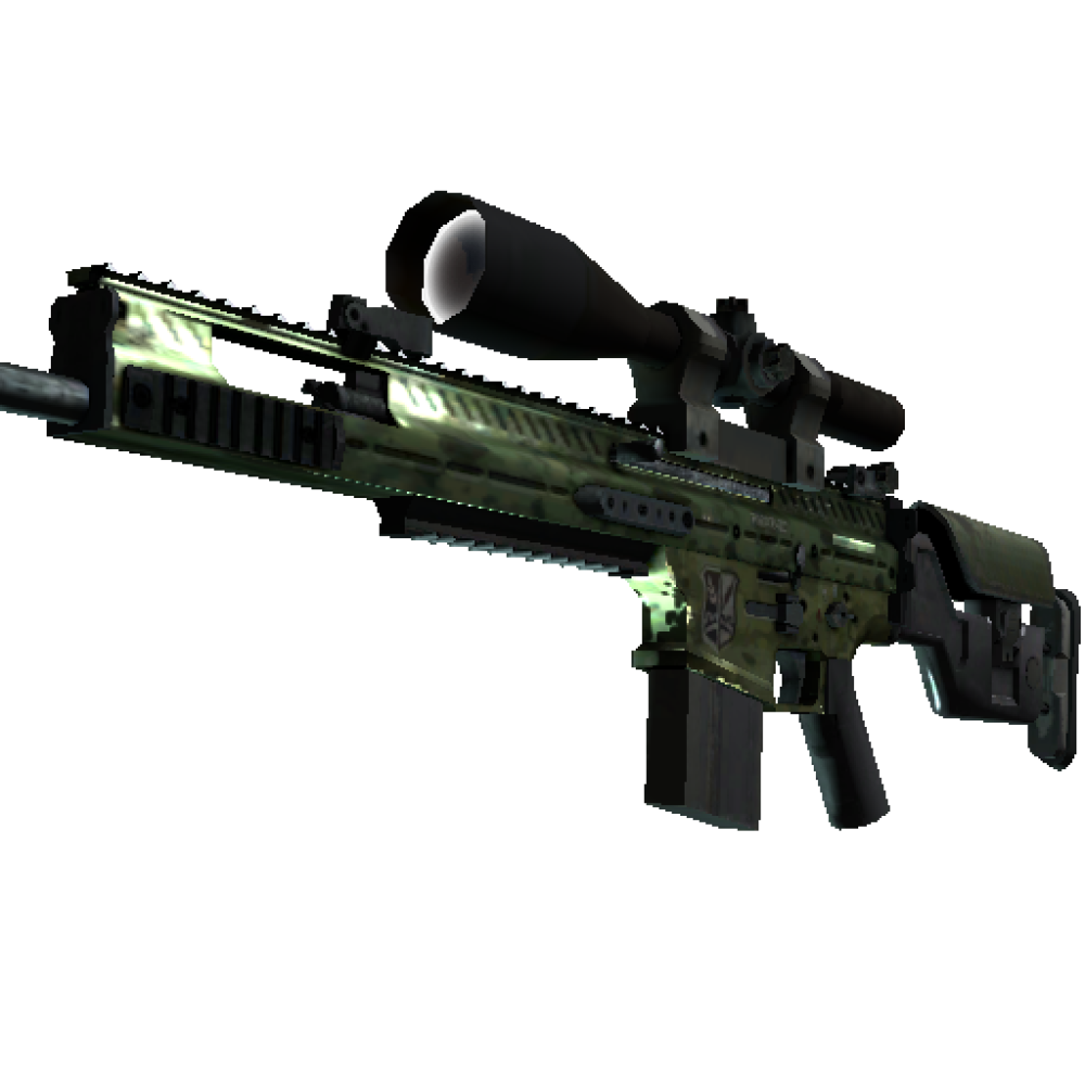 SCAR-20 | Green Marine (Well-Worn)