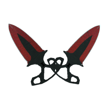 Shadow Daggers | Crimson Web (Well-Worn)