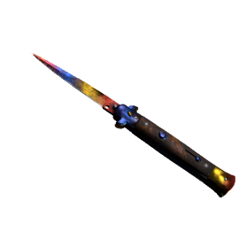 StatTrak™ Stiletto Knife | Marble Fade (Factory New)