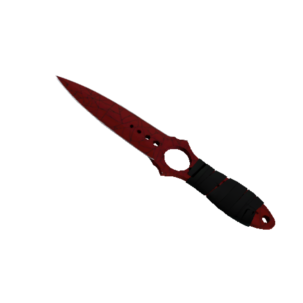 StatTrak™ Skeleton Knife | Crimson Web (Field Tested)