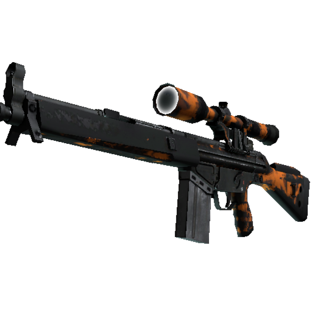 StatTrak™ G3SG1 | Orange Crash (Battle-Scarred)