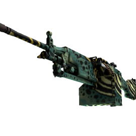 StatTrak™ M249 | Emerald Poison Dart (Minimal Wear)