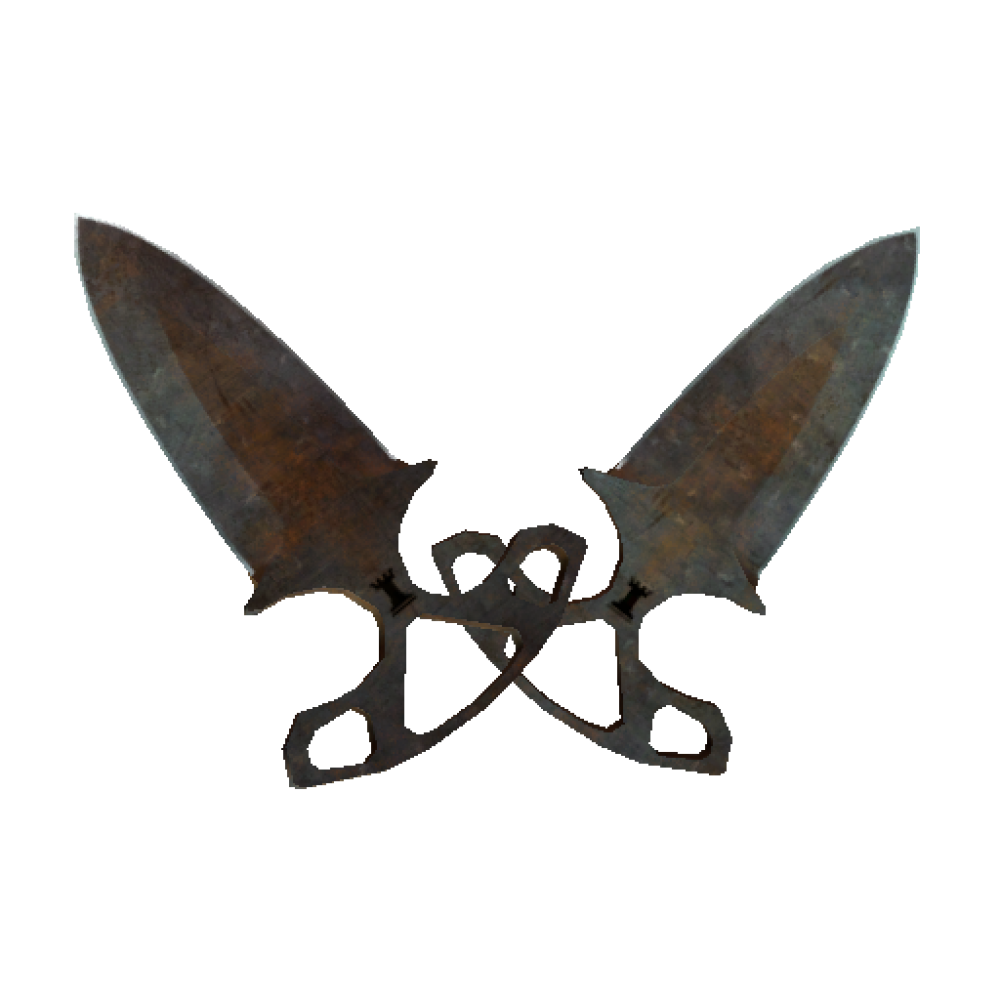 StatTrak™ Shadow Daggers | Rust Coat (Battle Scarred)