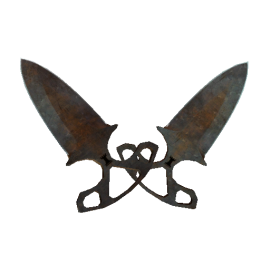 StatTrak™ Shadow Daggers | Rust Coat (Battle Scarred)