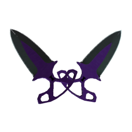 Shadow Daggers | Ultraviolet (Well-Worn)