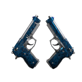 Dual Berettas | Cobalt Quartz (Field-Tested)