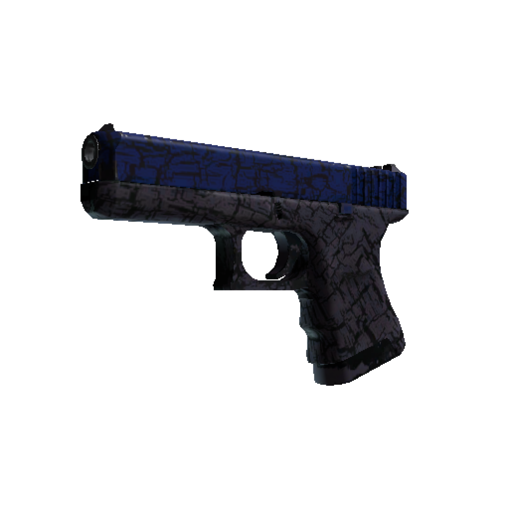 Glock-18 | Blue Fissure (Well-Worn)